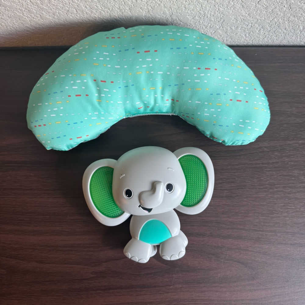 Infantino Elephant Pal Pillow and Support Nursing Baby Pillow Aqua Teal